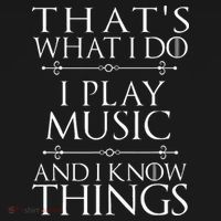 That's What I Do I Play Music Cool Musician Gift Women's Hoodie thumb 2