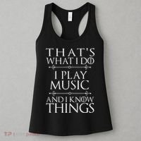 That's What I Do I Play Music Cool Musician Gift Women's Tank Top thumb 3