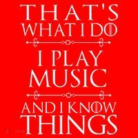 That's What I Do I Play Music Cool Musician Gift Santa Hat thumb 1