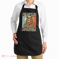 Thats What I Do I Smoke Weed I Hate People And I Know 420 Apron thumb 2