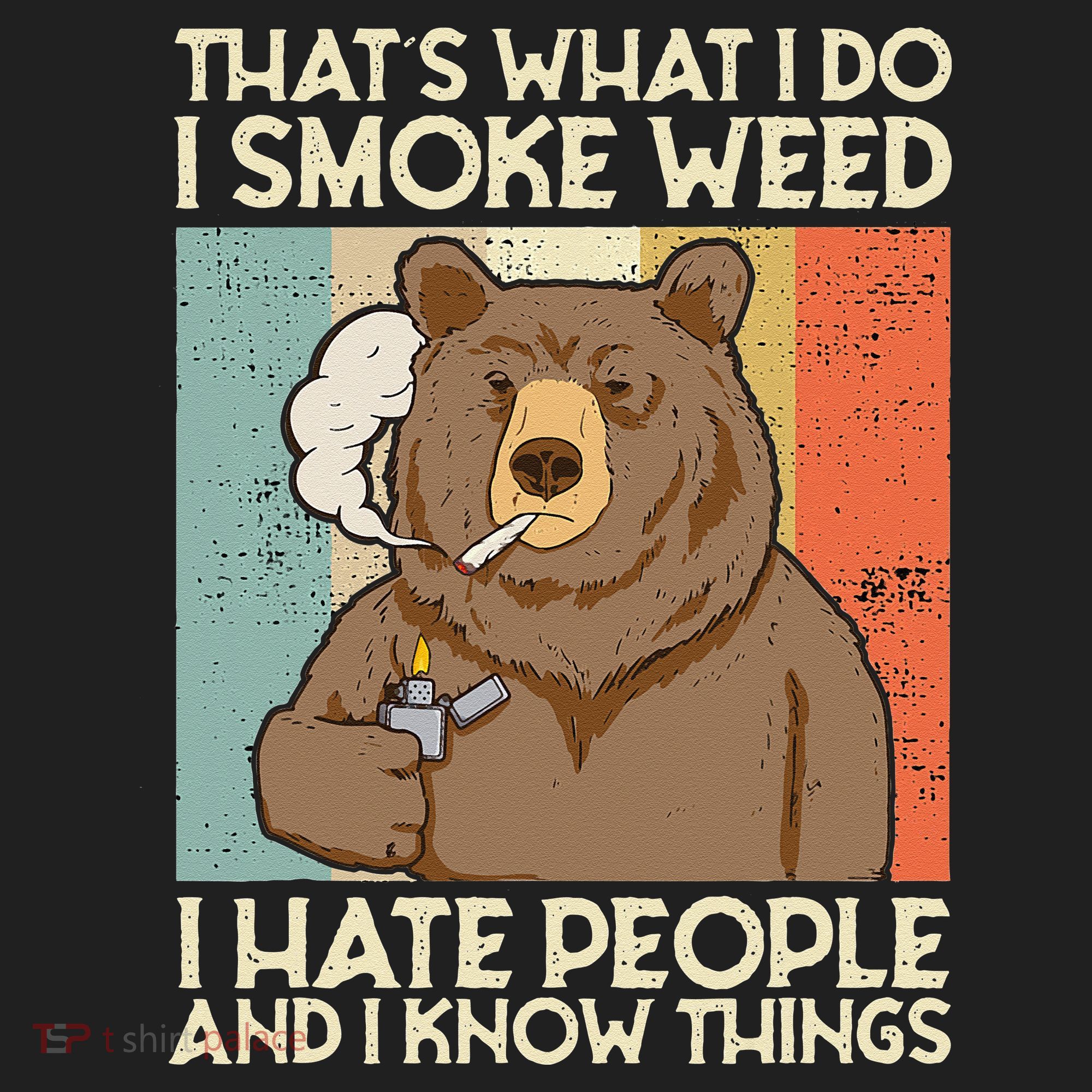 Thats What I Do I Smoke Weed I Hate People And I Know 420 Beanie