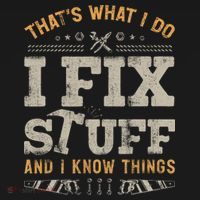 Thats What I Do I Fix Stuff And I Know Things Funny Saying Kids Hoodie thumb 5