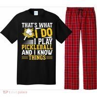 That's What I Do I Play Pickleball And I Know Things Pajama Set thumb 0