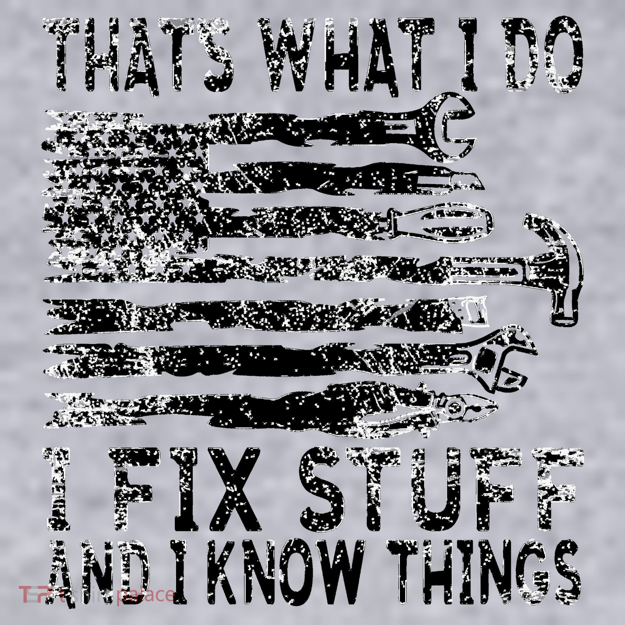 That's What I Do I Fix Stuff And I Know Things Funny Women's Racerback Cropped Tank