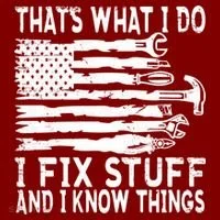 That's What I Do I Fix Stuff And I Know Things Funny Baby Bodysuit thumb 2