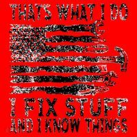 That's What I Do I Fix Stuff And I Know Things Funny Santa Hat thumb 1