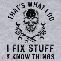 That's What I Do I Fix Stuff and I Know Things Mechanic   Women's Sweatshirt thumb 2