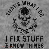 That's What I Do I Fix Stuff and I Know Things Mechanic   Toddler Hoodie thumb 2