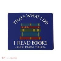 That's What I Do I Read Books And I Know Things Reading Mousepad thumb 0