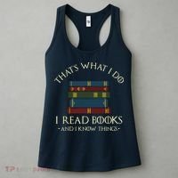 That's What I Do I Read Books And I Know Things Reading Women's Tank Top thumb 3