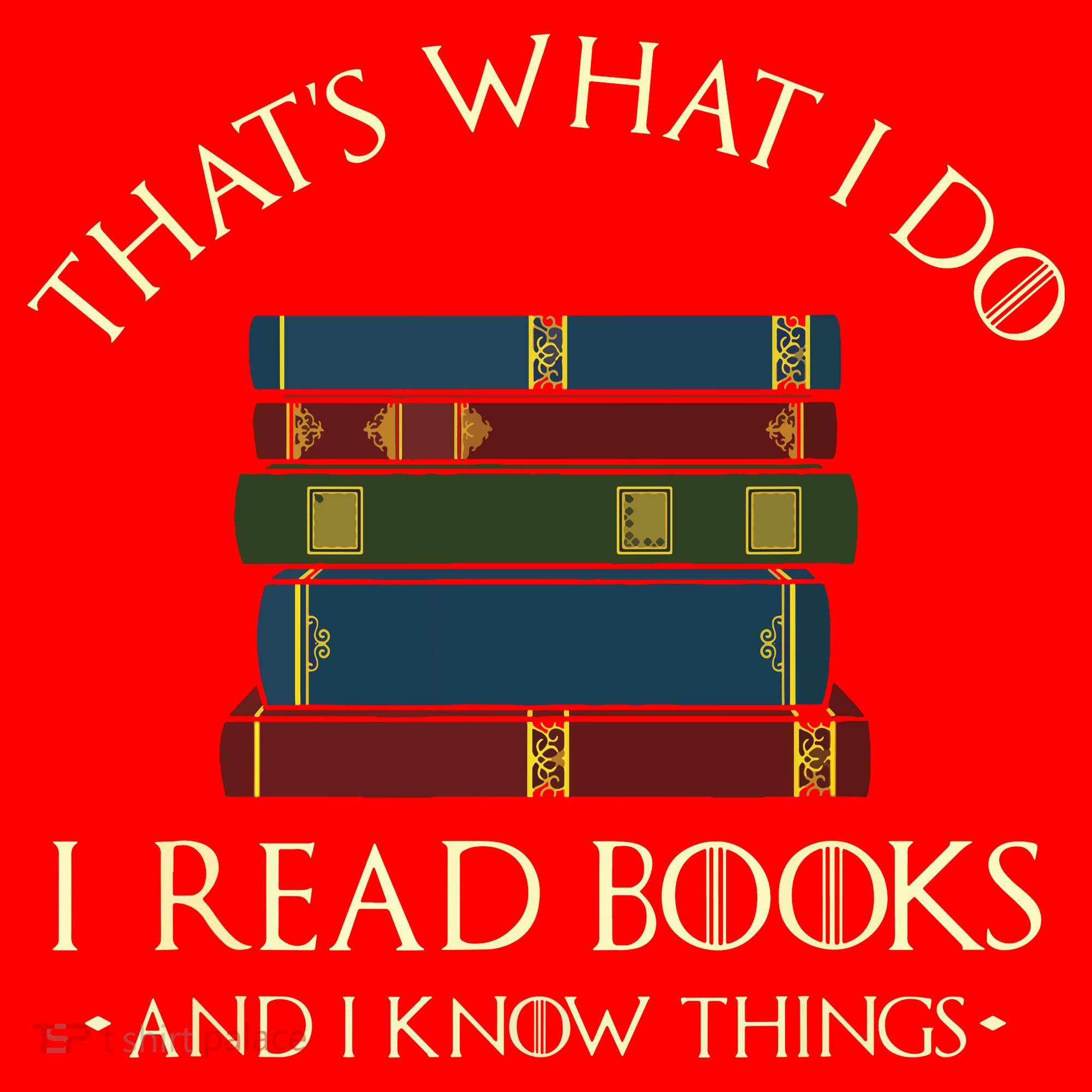 That's What I Do I Read Books And I Know Things Reading Santa Hat