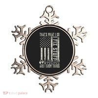 That's What I Do I Fix Stuff And I Know Things American Flag Ornament thumb 0