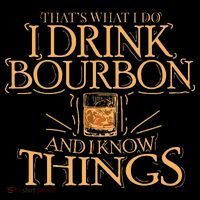 ThatS What I Do I Drink Bourbon And I Know Things Women's Hoodie thumb 2