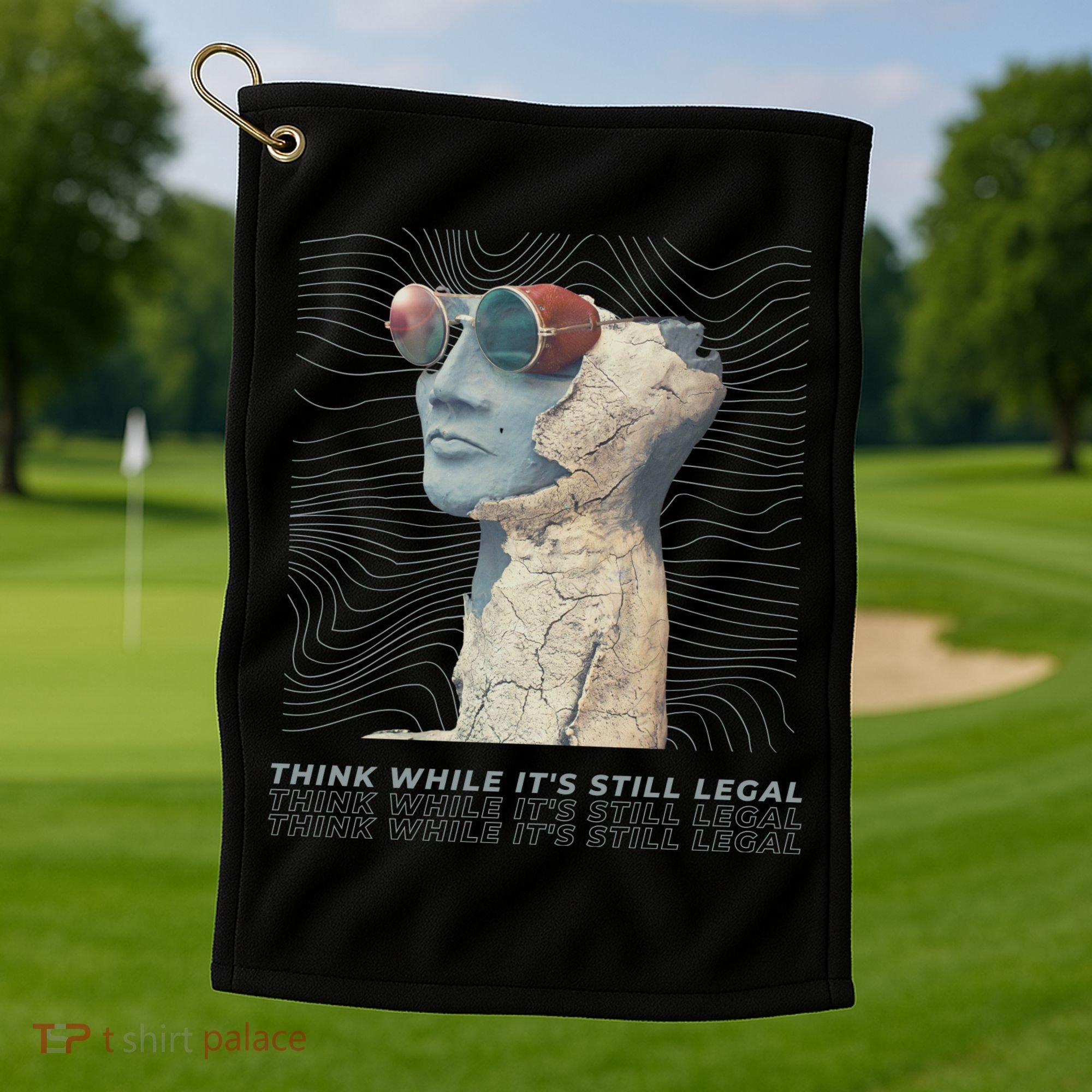Think While It's Still Legal Anti Woke Cancel Culture Golf Towel