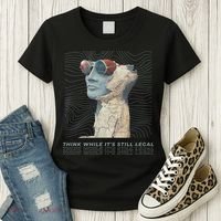 Think While It's Still Legal Anti Woke Cancel Culture Women's T-Shirt thumb 3