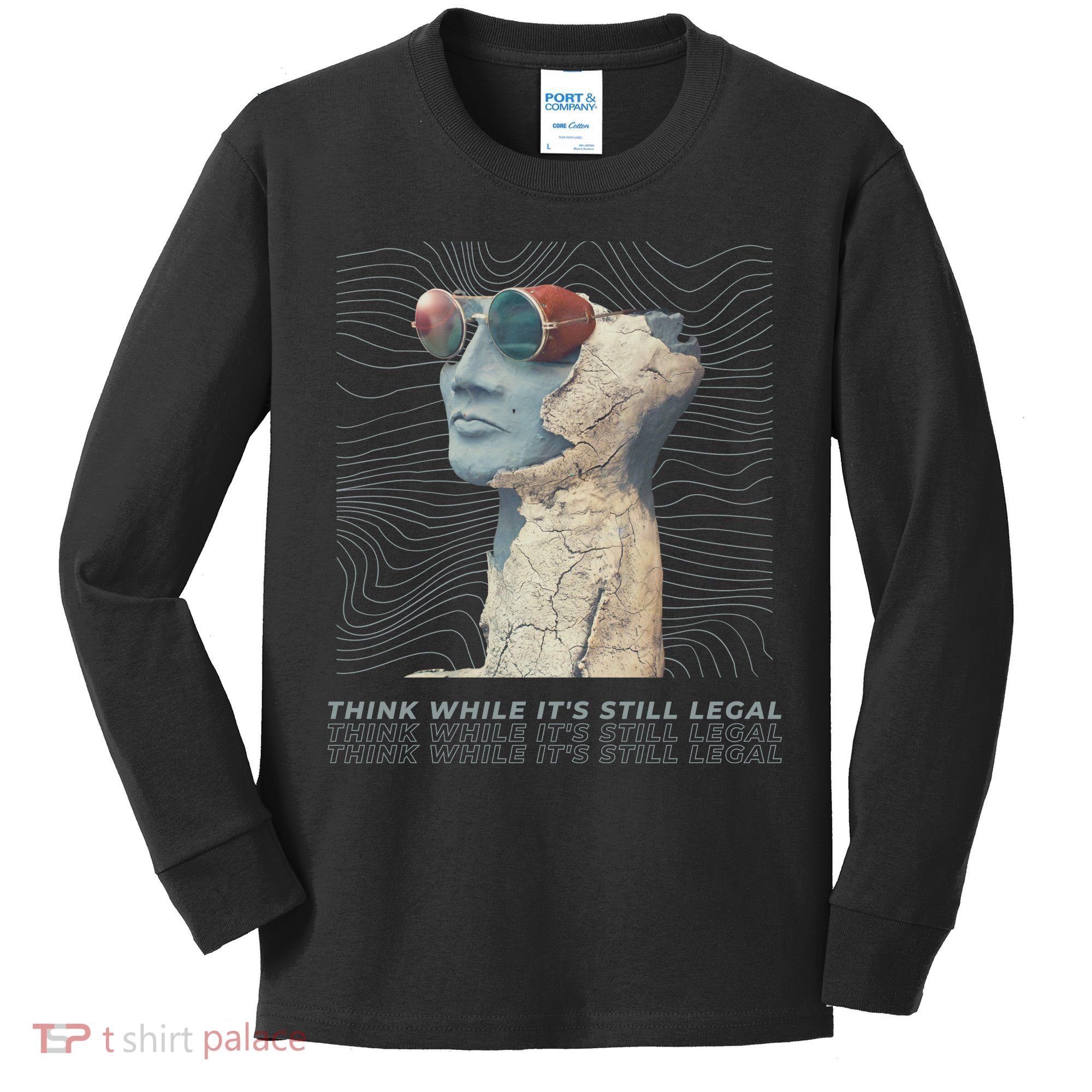 Think While It's Still Legal Anti Woke Cancel Culture Kids Long Sleeve Shirt