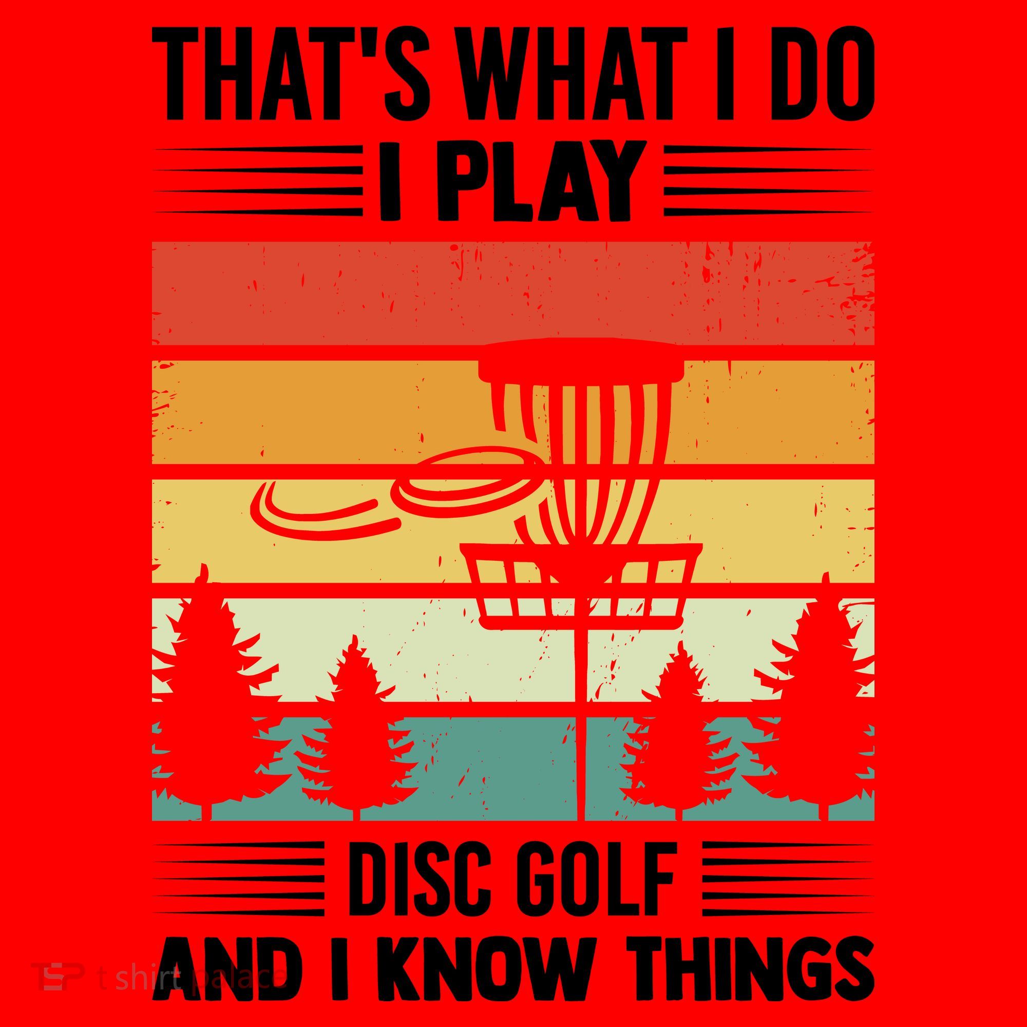 That's What I Do I Play Disc Golf And I Know Things Sport Gift Santa Hat