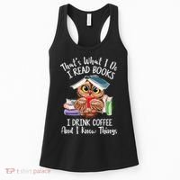 Thats What I Do I Read Books I Drink Coffee Funny Women's Tank Top thumb 0