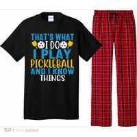 That's What I Do I Play Pickleball & Know Things, Funny Gift Pajama Set thumb 0