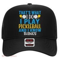 That's What I Do I Play Pickleball & Know Things, Funny Gift Hat thumb 0