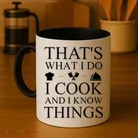 That's What I Do I Cook And I Know Things Coffee Mug thumb 4