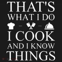 That's What I Do I Cook And I Know Things Ornament thumb 1