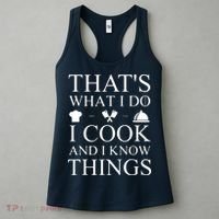 That's What I Do I Cook And I Know Things Women's Tank Top thumb 3