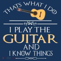 Thats What I Do I Play The Guitar And I Know Things Mousepad thumb 1
