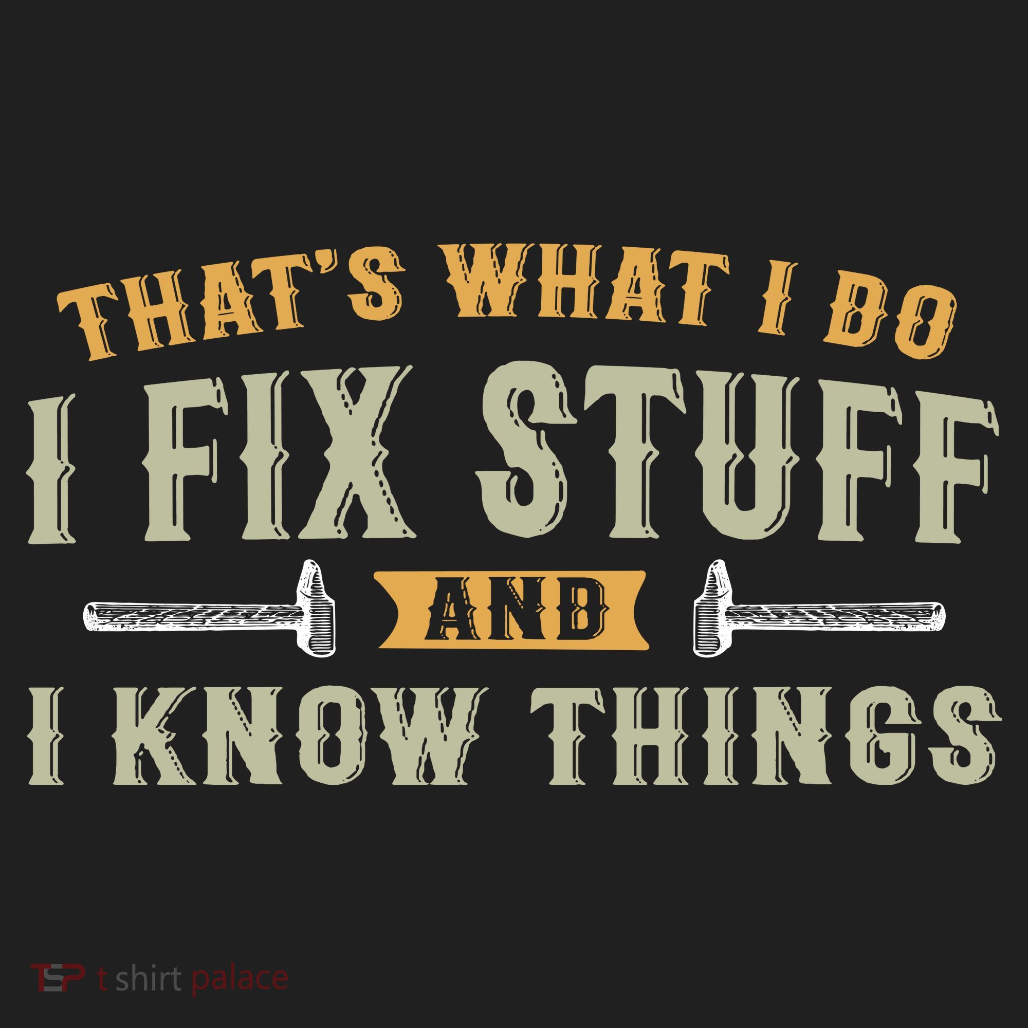 Thats What I Do I Fix Stuff And I Know Things Funny Saying Beanie