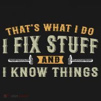 Thats What I Do I Fix Stuff And I Know Things Funny Saying Ornament thumb 1