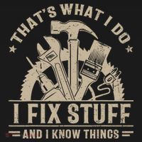 That's What I Do I Fix Stuff And I Know Things Funny Saying Women's Hoodie thumb 2
