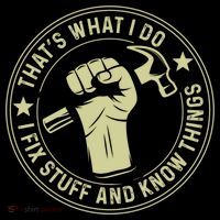 That's What I Do I Fix Stuff And I Know Things Handy Gift Women's Hoodie thumb 2
