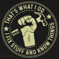 That's What I Do I Fix Stuff And I Know Things Handy Gift Ornament thumb 1