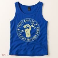 That's What I Do I Fix Stuff And I Know Things Handy Gift Tank Top thumb 2