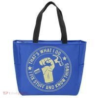 That's What I Do I Fix Stuff And I Know Things Handy Gift Tote Bag thumb 0