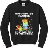 ThatS What I Do I Garden I Play With Bees & I Forget Things Kids Sweatshirt thumb 0