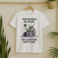 The World Is Cruel So I Choose Not To Be T-Shirt thumb 2