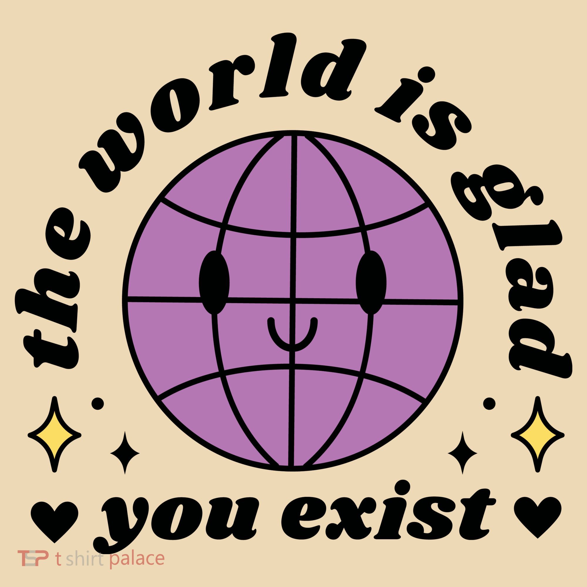 The World Is Glad You Exist Mental Health Tote Bag