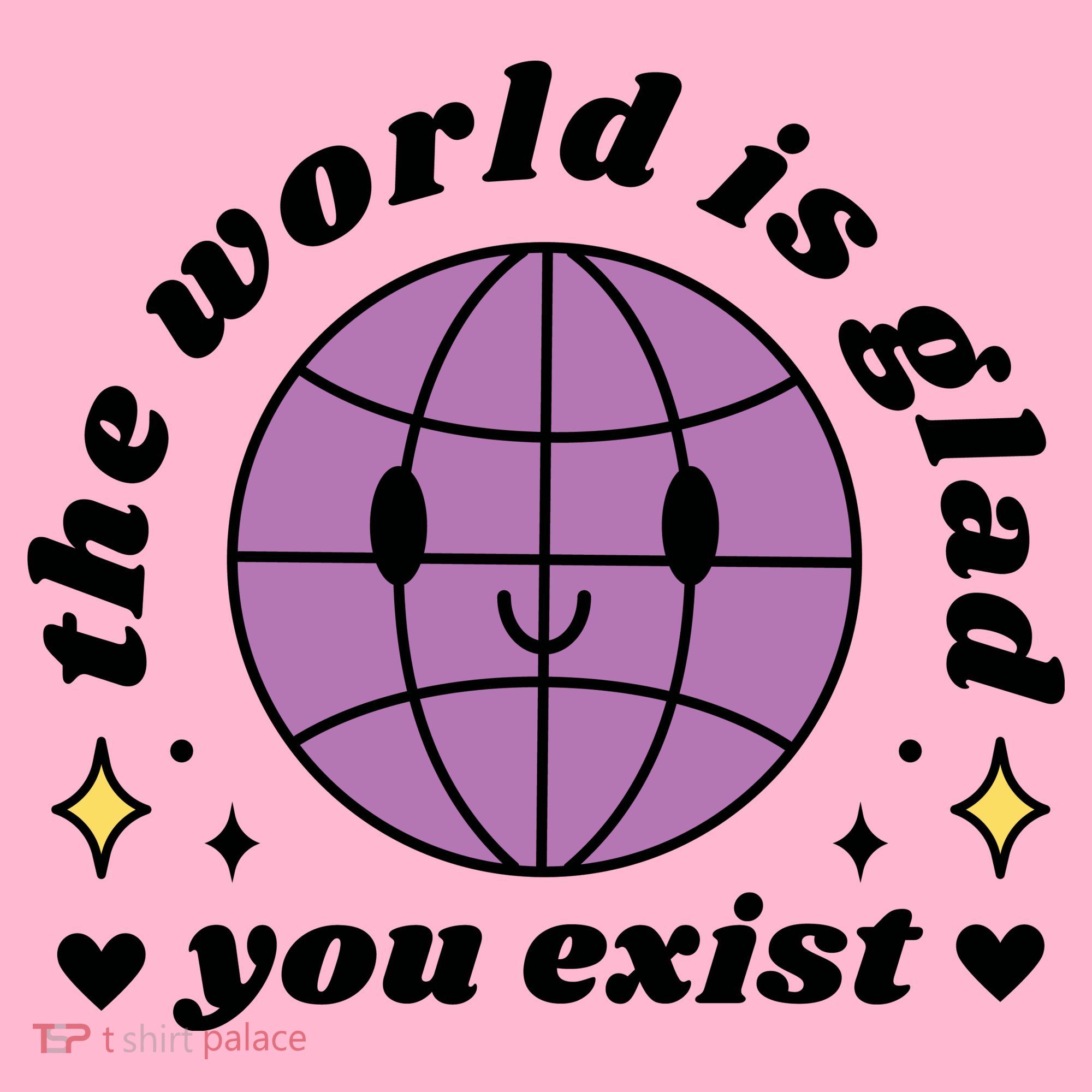 The World Is Glad You Exist Mental Health Coaster
