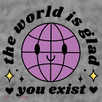 The World Is Glad You Exist Mental Health Toddler Hoodie thumb 2