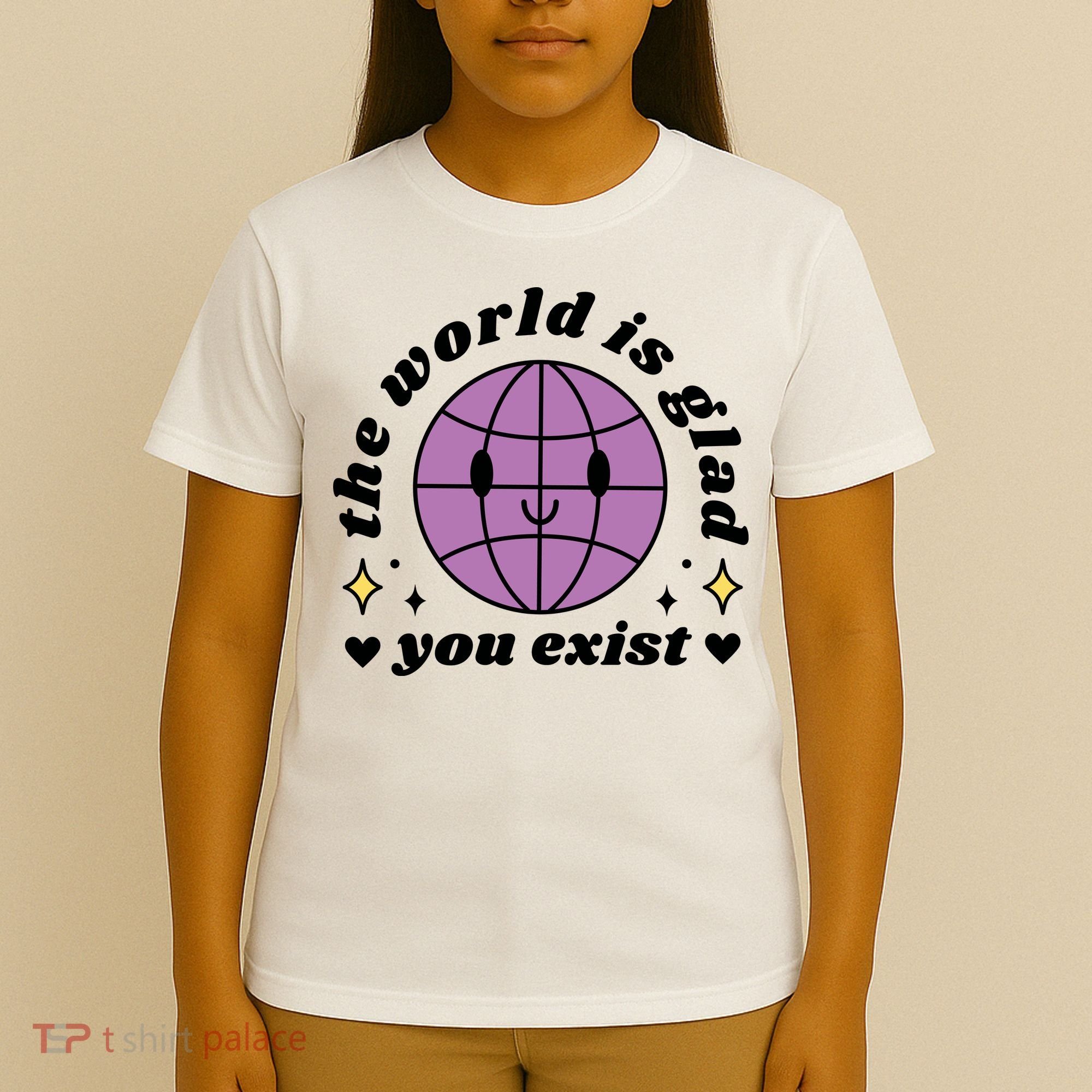 The World Is Glad You Exist Mental Health T-Shirt