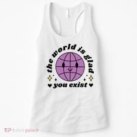 The World Is Glad You Exist Mental Health Women's Tank Top thumb 0
