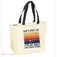 ThatS What I Do I Play Golf And I Know Things Tote Bag thumb 2