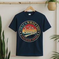 That's What I Do I Fix Stuff And I Know Things Retro Vintage T-Shirt thumb 2