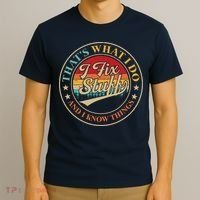 That's What I Do I Fix Stuff And I Know Things Retro Vintage T-Shirt thumb 3