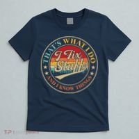 That's What I Do I Fix Stuff And I Know Things Retro Vintage T-Shirt thumb 5