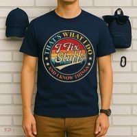 That's What I Do I Fix Stuff And I Know Things Retro Vintage T-Shirt thumb 6