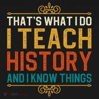 That's What I Do I Read History And I Know Things Teacher Gift Backpack thumb 2
