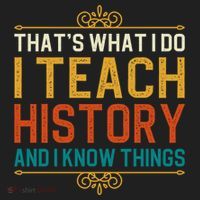 That's What I Do I Read History And I Know Things Teacher Gift Golf Towel thumb 3