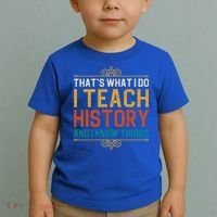 That's What I Do I Read History And I Know Things Teacher Gift Toddler T-Shirt thumb 2